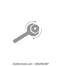 WRENCH TOOL ICON DESIGN VECTOR