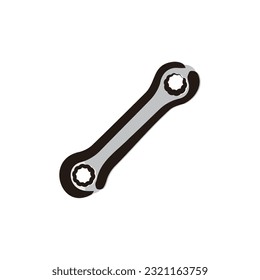 Wrench - Tool icon (Hand-drawn line, colored version)