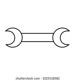 wrench tool icon image 