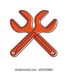 wrench tool icon image 