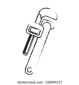 wrench tool icon image vector illustration design 