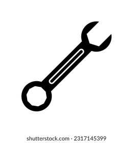 Wrench tool icon support. Repair tools icon vector
