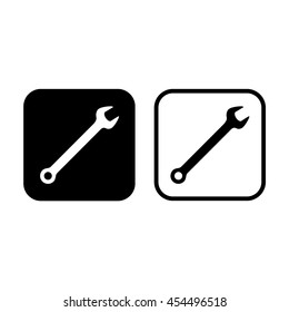 Wrench tool icon vector