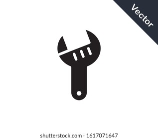 wrench tool icon vector design element logo template