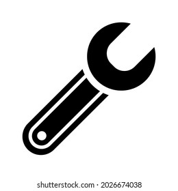 Icono de herramienta de llave. gráficos vectoriales