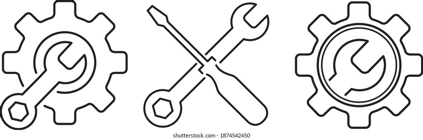 wrench tool icon vector illustration