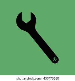 Wrench tool icon vector illustration