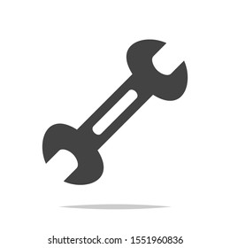 Wrench tool icon vector isolated