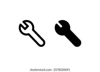 Wrench Tool Icons for Maintenance vector