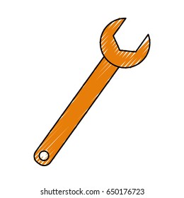 Wrench tool isolated