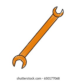 Wrench tool isolated