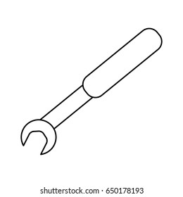 Wrench tool isolated