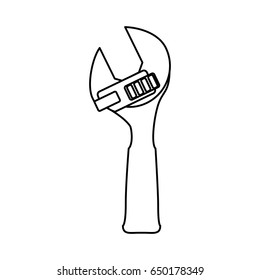 Wrench tool isolated