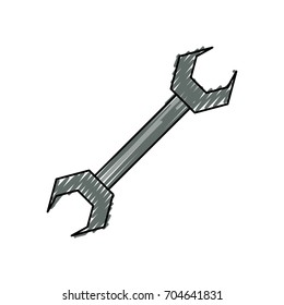 Wrench tool isolated