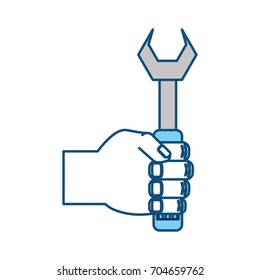 Wrench tool isolated