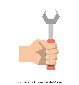 Wrench tool isolated