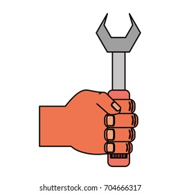 Wrench tool isolated