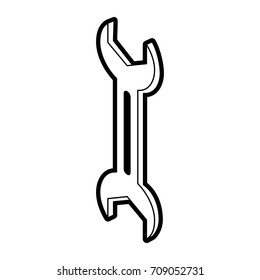 Wrench tool isolated