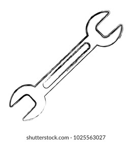 wrench tool isolated icon