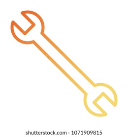 wrench tool isolated icon