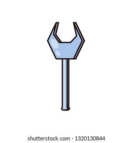 wrench tool isolated icon
