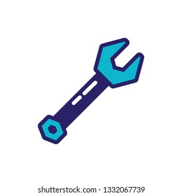 wrench tool isolated icon