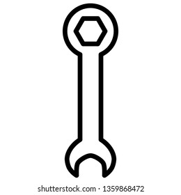 wrench tool isolated icon