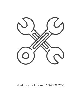 wrench tool isolated icon