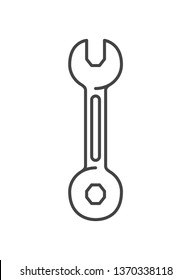 wrench tool isolated icon