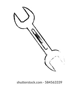 wrench tool isolated icon