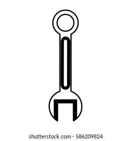 wrench tool isolated icon