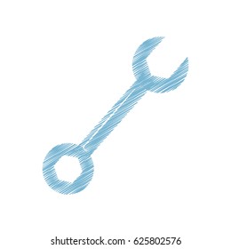 wrench tool isolated icon