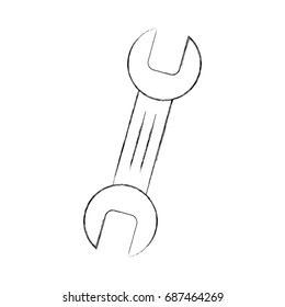 wrench tool isolated icon