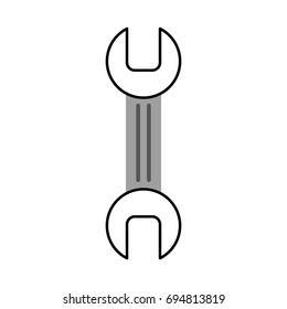 wrench tool isolated icon