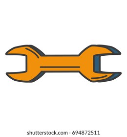 wrench tool isolated icon