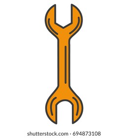 wrench tool isolated icon