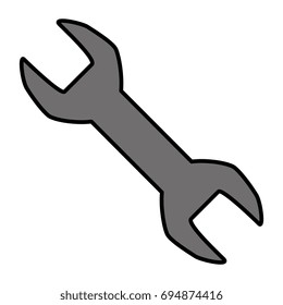 wrench tool isolated icon