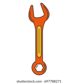 wrench tool isolated icon