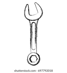 wrench tool isolated icon