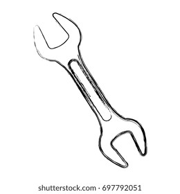 wrench tool isolated icon