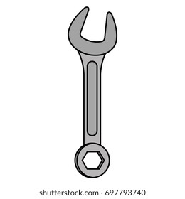 wrench tool isolated icon