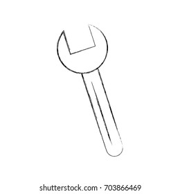 wrench tool isolated icon