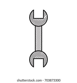 wrench tool isolated icon