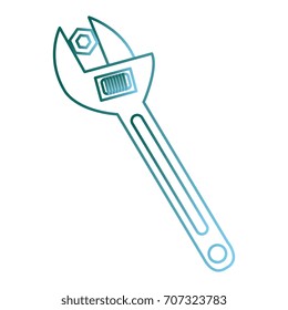 wrench tool isolated icon