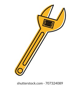 wrench tool isolated icon