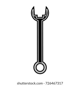 wrench tool isolated icon