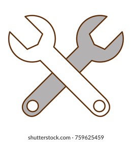 wrench tool isolated icon