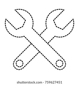 wrench tool isolated icon