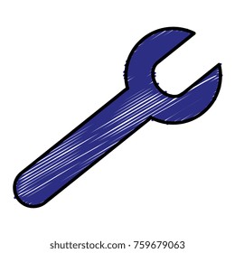 wrench tool isolated icon