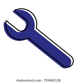 wrench tool isolated icon